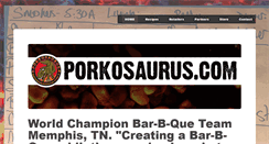 Desktop Screenshot of porkosaurus.com